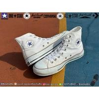 ราคา CONVERSE ALL STAR WHITE MADE IN THAILAND รองเท้ามือสอง รองเท้าผ้าใบ Converseมือสอง คอนเวิร์ส คอนเวิร์สมือสอง รองเท้า (48251692989)