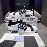 ราคา Dolce & Gabbana Portofino Leather Logo Low F1 Shoes -top Sneakers – Soft Non-Slip Sole, Hot Trend Street Fashion (54751312871)