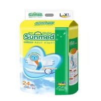 ราคา ผ้าอ้อมผู้ใหญ่แบบเทป sunmed ซันเมด L-XL 24ชิ้น (24158726940)