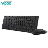ราคา คียบอร์ดและเม้าส์ไร้สาย Rapoo 9300M (KB-9300M-BK) สีดำ สกรีน TH/ENG (8281115709)