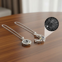 ราคา สร้อยคอคู่รักซันมูน พร้อมจี้รูปดวงจันทร์ เทรนด์แม่เหล็กจักรราศี โซ่กระดูกไหปลาร้า เครื่องประดับคู่รัก (41376051381)