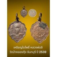 ราคา เหรียญใบโพธิ์ หลวงพ่อลี วัดป่าคลองกุ้ง จันทบุรี ปี 2539 เนื้อทองแดง (26211546225)