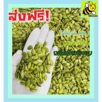 ราคา เมล็ดฟักทอง พร้อมทาน เกรด AAA (ไม่ใส่เกลือ) 100 กรัม Roated Pumpkin Seeds เม็ดฟักทอง ฟักทองอบ ส่งฟรี ราคาถูก FFG (23389299464)