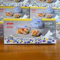 ราคา กล่องเก็บแก้ว Pyrex ที่สุดทนทาน Pyrex Moomin Glass Food Storage Container Bowls Set 8pcs ลาย Limited (55001711162)