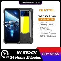 ราคา Oukitel WP100 Titan โทรศัพท์ที่ทนทาน 33000mAh 66W Charger 200MP กล้องในตัวโปรเจคเตอร์ Camping Light โทรศัพท์มือถือ (27032835544)