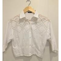 ราคา เสื้อสีขาวลายฉลุลูกไม้ (1520040992)