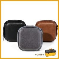 ราคา HOMIE0 USB Data Cable Storage Bag หูฟังหนังชุดหูฟัง Mini Pouch Box สําหรับชุดหูฟังส่วนใหญ่ Drop Resistance (52256000357)