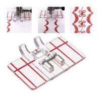 ราคา ตีนผี ปักลายผ้า มีขีดแดงบอกระยะ( จักรกระเป๋าหิ้ว ) (1253468815)