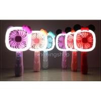 ราคา พัดลมพกพามีไฟ ลายมิกกี้/คิดตี้มีแถมสายUSB (278317746)