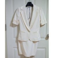 ราคา [ส่งต่อ] used set สูทสมัครแอร์โฮสเตจ เเขนสั้น (658863237)