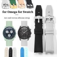ราคา Curve End Band 20 มม. สําหรับ Swatch X สําหรับ Omega Joint MoonSwatch Band Planet Series นาฬิกาข้อมือ สําหรับผู้หญิง ผู้ชาย กันน้ํา สีทอง สีดํา หัวเข็มขัดสายรัดข้อมือ (25973305237)