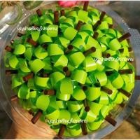 ราคา ใบมังคุดเหรียญโปรยทาน เขียวอ่อน (ก้านน้ำตาล&ก้านเขียว) (22390027288)