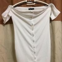 ราคา เดรสเกาะอก ปาดไหล่ FOREVER 21 SIZE M (2426185900)