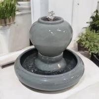 ราคา โอ่งน้ำล้น น้ำพุ เซรามิคสีเทา (26173931752)