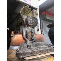 ราคา พระพุทธรูปไม้แกะสลัก พระไม้โบราณ มัณฑะเลย์ ปางนาคปรก หน้าตัก15นิ้ว (44853449834)