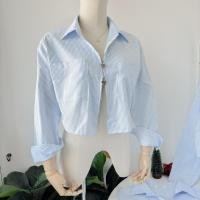 ราคา Heart beat shirt เสื้อเชิ้ตซิป2หัว ลายทาง JILALIN.BKK (25601644090)