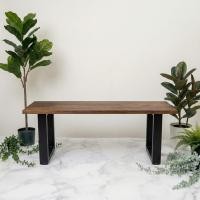 ราคา Blue Sea Wood ม้านั่งยาว ไม้สักประสาน สีโอ๊ค ขาเหล็กดำ ความสูง 45 cm สไตล์โมเดิร์นลอฟท์ มีหลายขนาด จัดส่งฟรี! (55005670894)