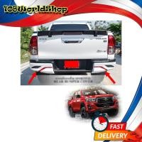 ราคา ครอบกันชนท้าย ทรง TRD Sportivo โตโยต้า ไฮลัค รีโว้ ล็อคโค สี ขาว Hilux Revo Rocco Toyota 2 , 4 ประตู ปี2018-2019 (8133452093)