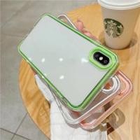 ราคา สําหรับ iPhone 11 XR X XS Max 7 8 6 6s Plus SE 2020 สีลูกกวาด เคสใส เคสกันกระแทก เคสใส (15484909626)