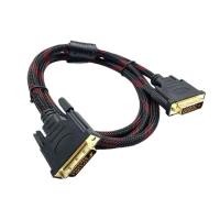 ราคา สาย DVI to DVI 24+1 ความยาว1.5เมตร สายถักคุณภาพอย่างดี(สินค้ามีพร้อมส่ง) DVI 24+1 DVI-D หัวทองMale to Male สายจอ หัวดำ (42327685609)