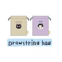 ราคา Moshi Moshi Drawstring Bag Ten & Canele ถุงผ้า เตนล์ & คาเนเล่ สีม่วง / สีครีม (26956945183)