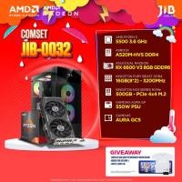 ราคา COMPUTER SET JIB คอมประกอบ AMD RYZEN 5 5500 / RX6600 8GB / A520M / 16GB DDR4 (เลือกเคสได้) (27737052817)