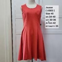 ราคา (Used like new) Jousse Dress Size 40 (34-30-42) เดรสจู๊สส์ (26600535233)