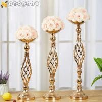 ราคา CORDELL ขาตั้งดอกไม้สีทอง, ดอกไม้ศิลปะโลหะดีไซน์กลวงวินเทจ, เชิงเทียนตกแต่งโรแมนติกสไตล์หรูหรากลางปาร์ตี้ (48855919008)