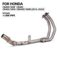 ราคา For CBR500R CB500X CB500F CBR400R CB400X CB400F CB400 System Motorcycle Exhaust Modify Front Mid Li (58004967508)