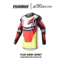 ราคา Alpinestars ชุดวิบาก (เสื้อ) รุ่น FLUID AGENT สี BLACK MARS RED YELLOW FLUO (24877390817)