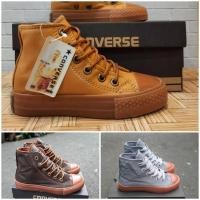 ราคา Converse hi รองเท้าหนังลําลองและผ้าใบสําหรับเด็กผู้ชาย (55553294862)