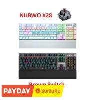 ราคา NUBWO-X28 (Brown-SWITCH) SORCERER KEYBOARD BLACK (17477659375)