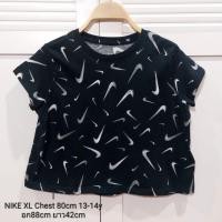 ราคา เสื้อครอปเด็ก NIKE แท้100% สีดำลาย NIKE เท่ๆค่ะ ไซส์ XL Chest 80cm13-14Y (24658806047)