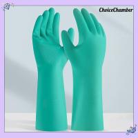 ราคา [CH] ถุงมือไนไตรล์หนา1คู่, ถุงมือยาวกันกรดกันน้ำถุงมือยางฟรี (41278715858)