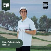 ราคา GOSWING Mens Polo Aerozip IceBerg - เสื้อโปโลผู้ชาย Golf Padel Tennis (53054143632)