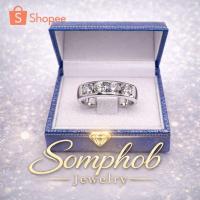 ราคา แหวนเพชร​แถว​9K​ 5 กรัม เพชรแท้​ 15​ ตัง​ (56656241991)