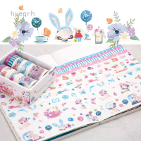 ราคา 10 ม้วน Washi เทป DIY อัลบั้มตกแต่ง Scrapbooking กระดาษกาวสติกเกอร์ (47554963488)