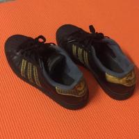 ราคา รองเท้า Adidas Superstar สีดำ ทอง ไซส์ 38 มือสอง (549635582)