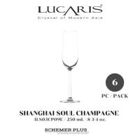 ราคา LUCARIS แก้วแชมเปญคริสตัล SHANGHAI SOUL CHAMPANGE 250 ml. แพ็ค 6 ใบ (7543633423)