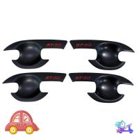 ราคา เบ้าประตู mazda bt50 pro 2012 - 2019 มาสด้า บีที50 โปร เบ้ากันรอย ดำด้าน หยอดแดง 4 ประตู มีเก้บเงินปลายทาง (27809920753)
