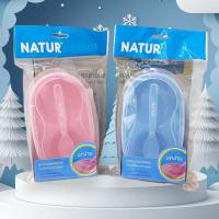 ราคา Natur ชามบดอาหารพร้อมช้อน ถ้วยป้อนข้าวเด็ก คละสี (43452765321)