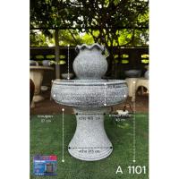ราคา น้ำพุดินเผาสีหินอ่อน A1101 หัวทรงแจกันปากหยัก (44273217835)