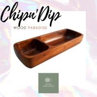 ราคา Chip&dip ชามวงรี ถ้วยไม้ ถ้วยไม้ฉำฉา (11370718151)