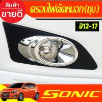 ราคา ครอบไฟสปอร์ตไลท์ ครอบไฟตัดหมอก โครเมี่ยม Chevrolet Sonic 2013-2017 (AO) (29624235337)