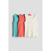 ราคา H&M(เอชแอนด์เอ็ม) เสื้อกล้ามผ้าคอตตอน แพ็ก 3 ตัว เด็กผู้ชาย 1237524_4 (24343067242)