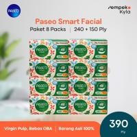 ราคา พาซิโอ โก สมาร์ท กระดาษเช็ดหน้า 390 แผ่น 3 ชั้น 8 แพ็ค (43978607795)