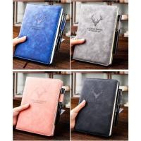ราคา Sell (sell) สมุดโน๊ต หรือ สมุดไดอารี่ ปกหนัง นิ่ม มีเส้น ขนาด A5 logoกวาง (23930484908)