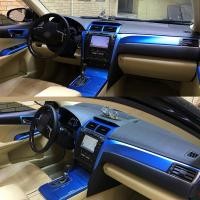 ราคา 12-17 Toyota Camry Camry Toyota 7/7.5 รุ่น 7th Generation Camry ดัดแปลงคาร์บอนไฟเบอร์เฉพาะ Camry สติ๊กเกอร์ภายในรถตกแต่งภายในคอนโซลกลางแดชบอร์ดเกียร์ฟิล์ม (26837361672)