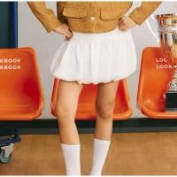 ราคา lookbooklookbook eton balloon skort white (26679865580)