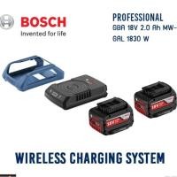 ราคา Starter Kit GBA 18V, 2x 2.0Ah MW-B+GAL 1830W (Wireless Charger) ชุดแบตเตอรี่ BOSCH (5743230651)